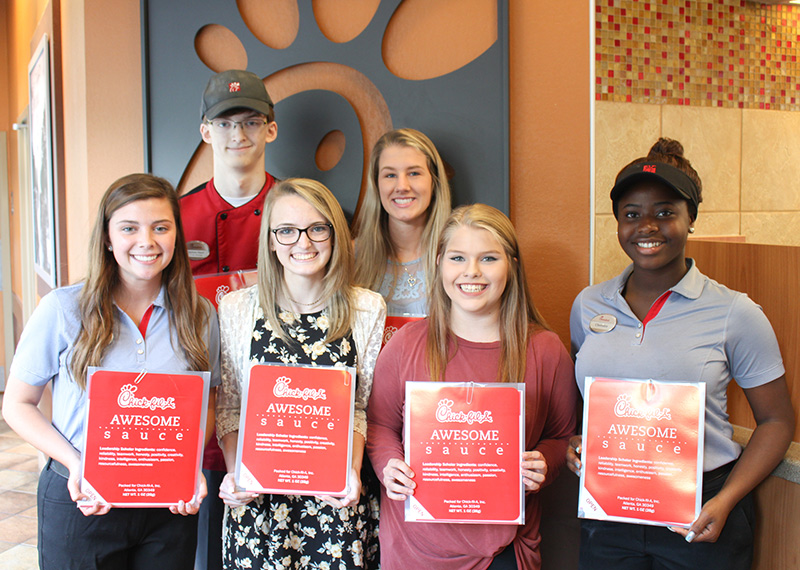 Chick-fil- A Scholarship Recipients in Dallas, GA